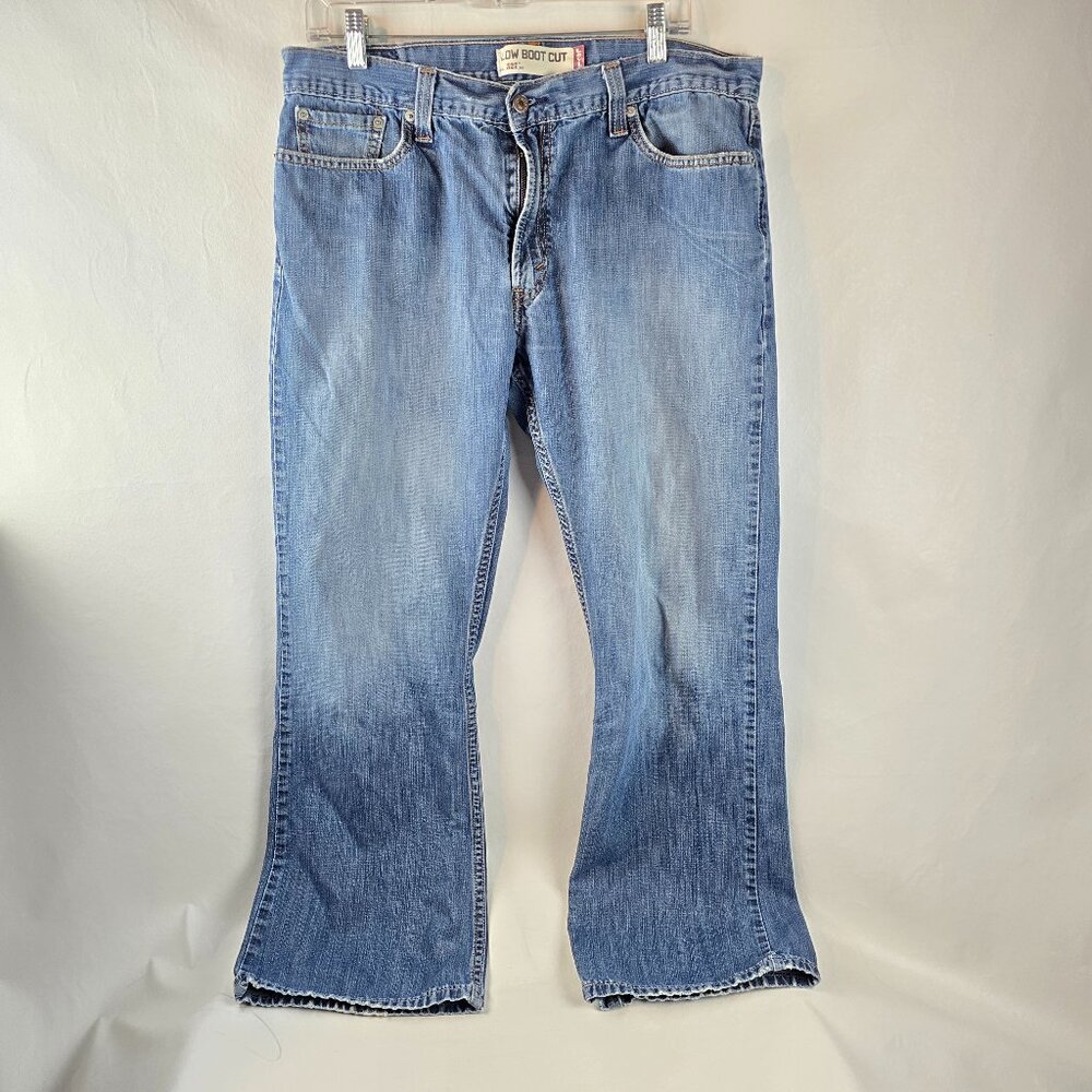 Levis 527 Jeans Men 36x30 Blue Denim Slim Bootcut Medium Wash Y2k Western Cowboy